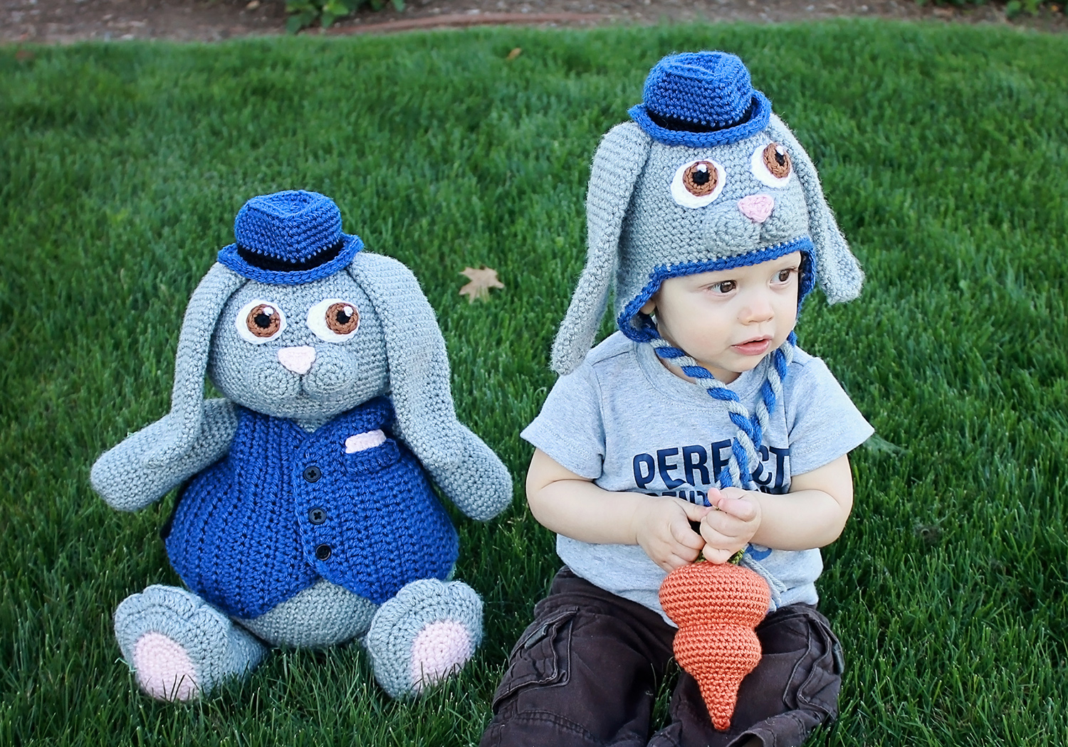boy crochet Easter toy