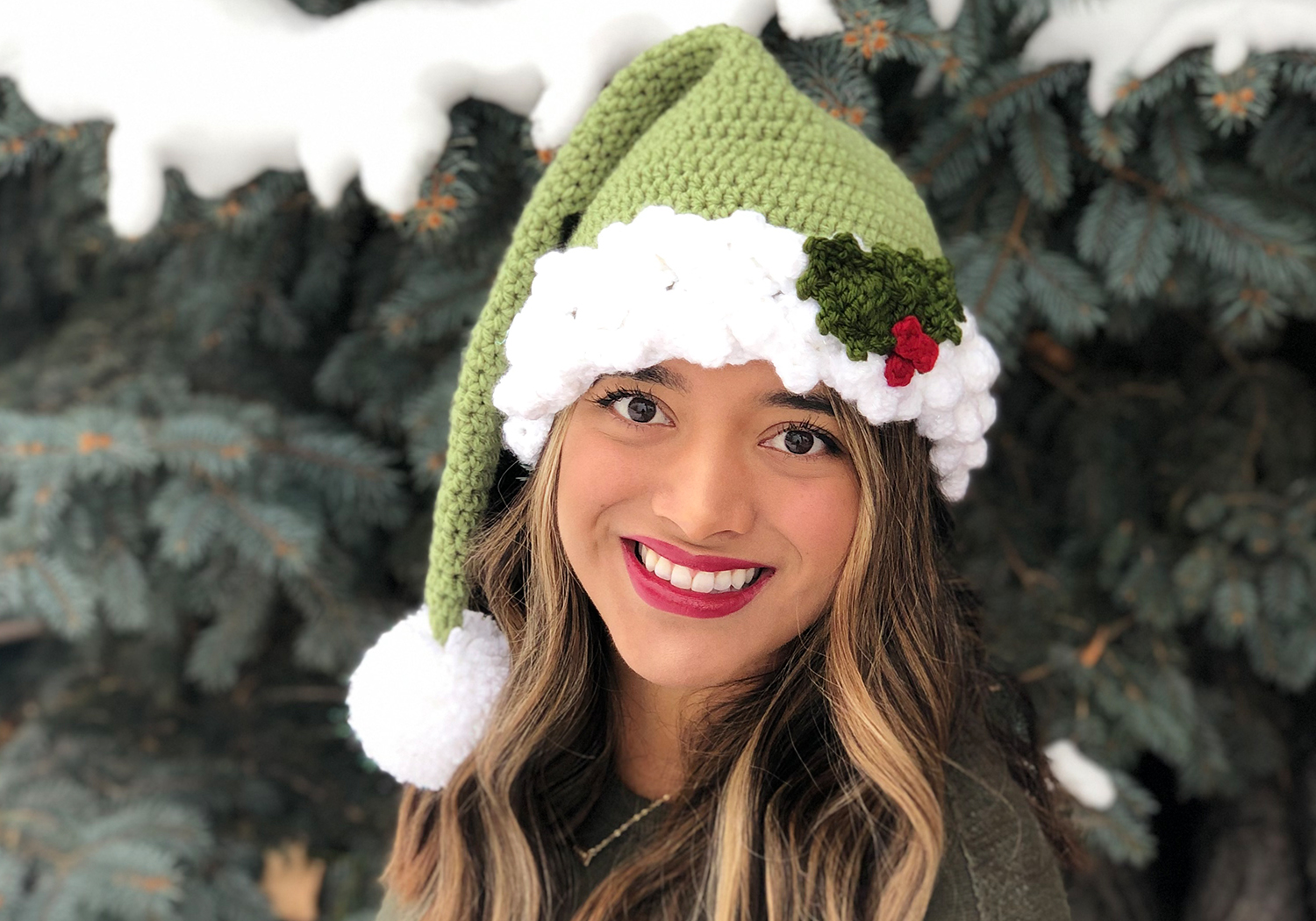 fancy santa/elf hat pattern