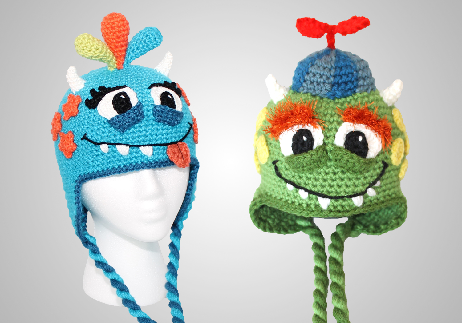 crochet monster hat