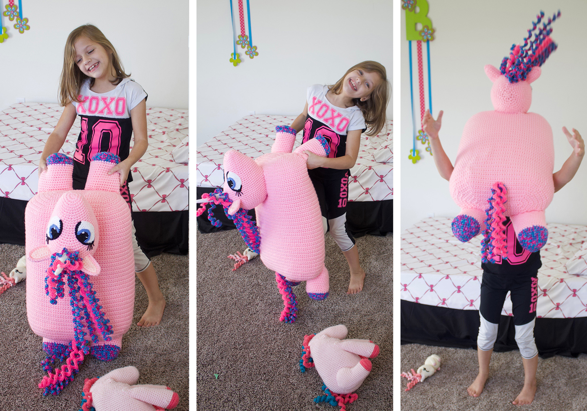 Large Cute Pony Stuffed Toy