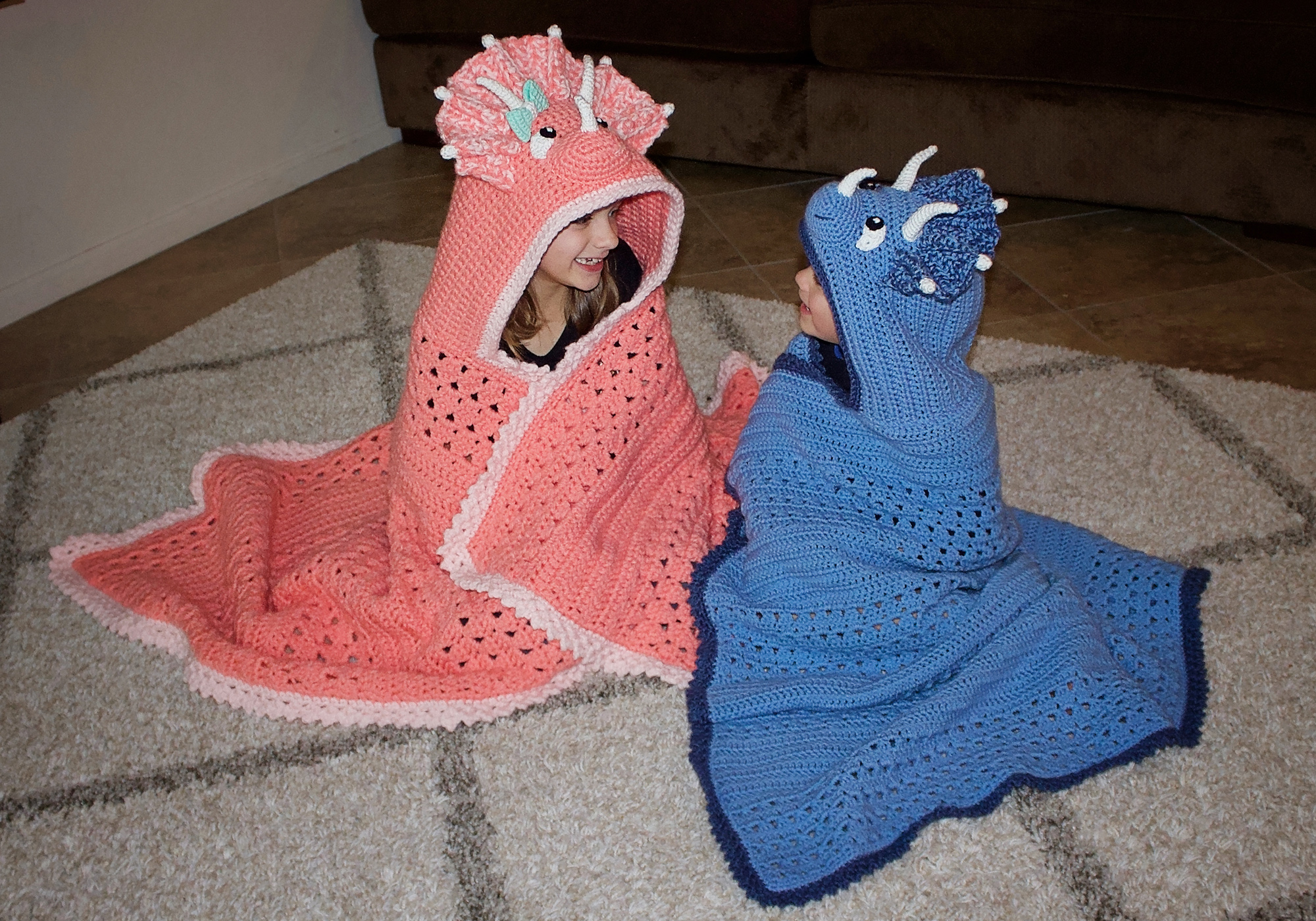 Dinosaur Hooded Blankets